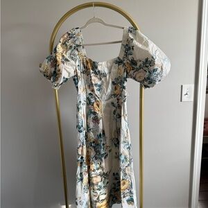Floral Puff Sleeve Dress